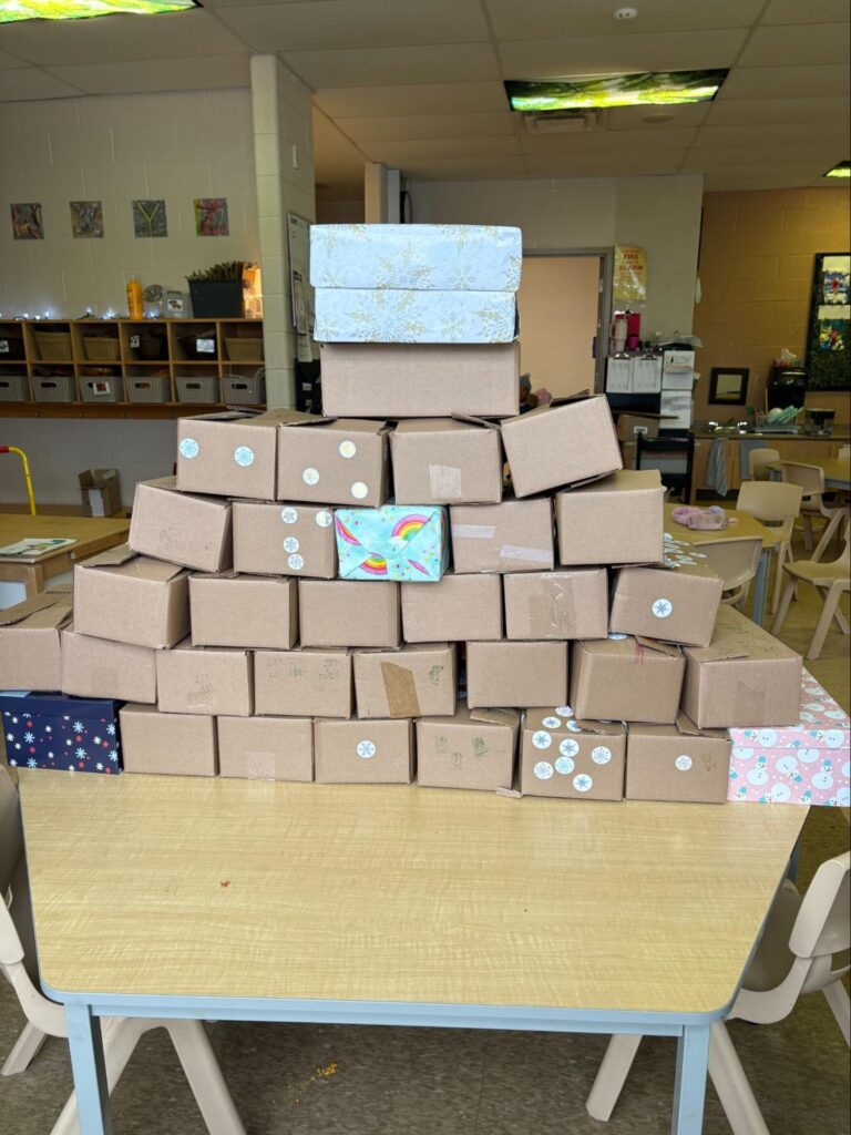 Monck Public School holds Holiday Season Shoebox Drive