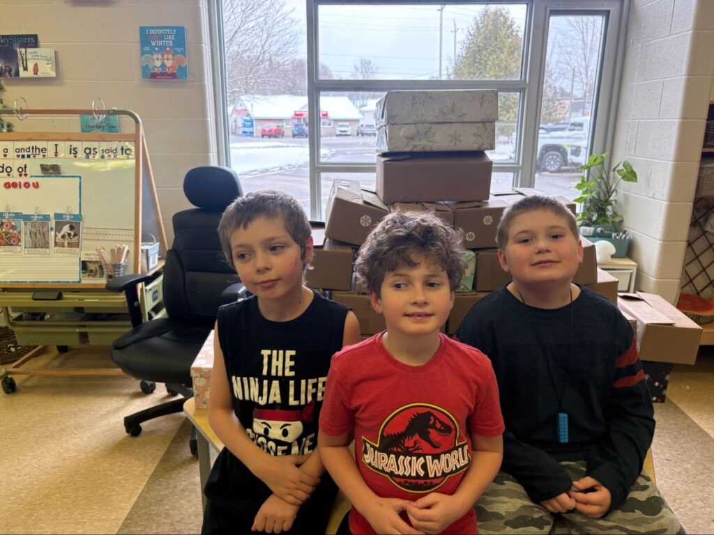 Monck Public School holds Holiday Season Shoebox Drive